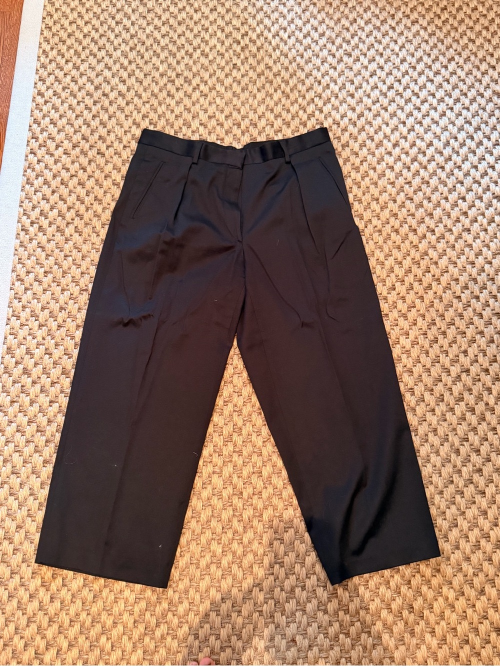 Dries Van Noten Black Wide-Leg Trousers